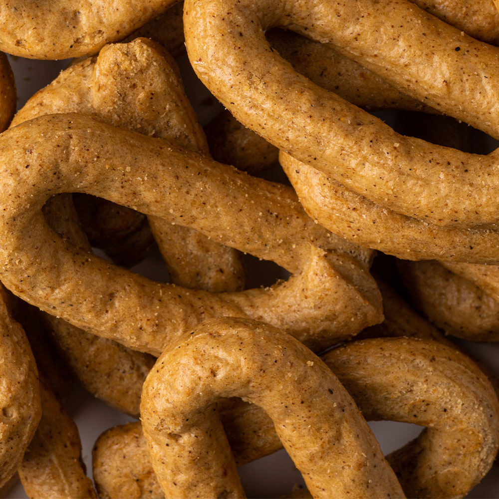 Extra large Taralli with toasted wheat 350g